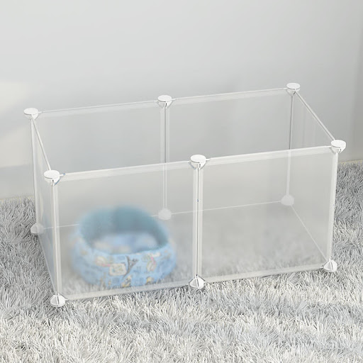Title 2, Small Dog Indoor Home Isolation Fence Cage Prov...