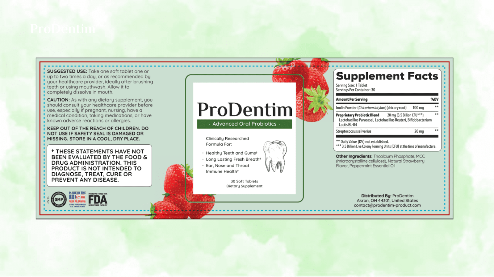 ProDentim Dosage