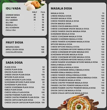 Southern Spice - 133 Varieties Of Dosa menu 