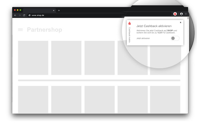 Cashback Radar der Sparkasse Essen chrome extension