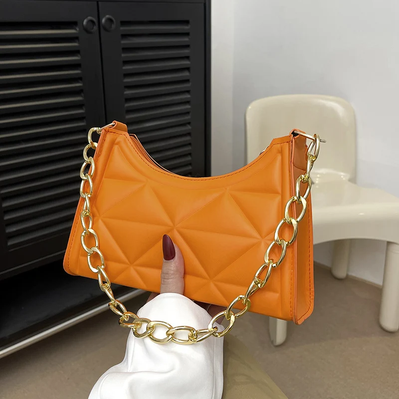 Bolso retro con textura de diamante para mujer, con cadena. Elegancia atemporal y estilo moderno. Perfecto para cualquier ocasión, combina sofisticación y comodidad.