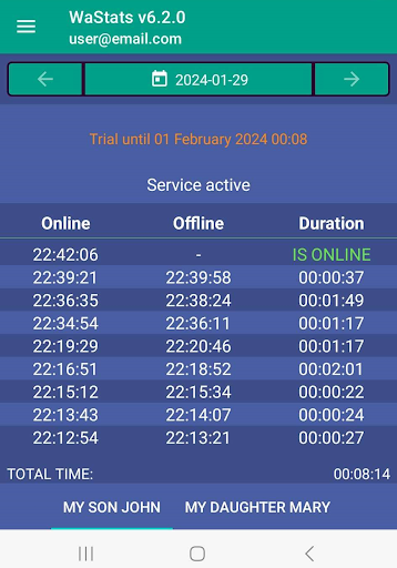 Screenshot WaStats - WA Online Tracker