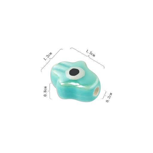Title 5, Ceramic Palm Devils Eye Beads Ornament Accesso...