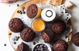 Chocolate Pumpkin Muffins