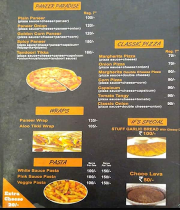 Pizza King menu 