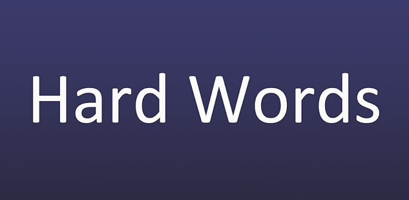 Hard Words: Word Game