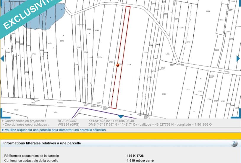  Vente Terrain à bâtir - 1 619m² à Les-Sables-d'Olonne (85100) 