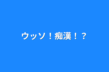 ウッソ！痴漢！？