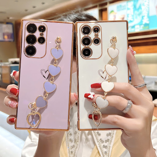 Title 1, Electroplating Love Bracelet Shockproof Phone C...