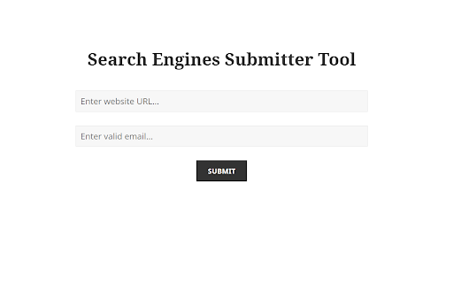 Search Engines Submitter Tool