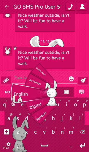 Pink Bunny Keyboard