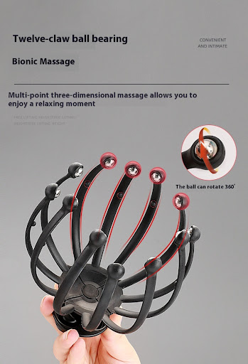 Title 7, Manual 12-claw rotating ball scalp massager pro...