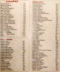 Janvi Sweets & Meals menu 1