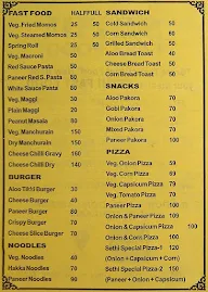 Sethi Fast Food menu 1