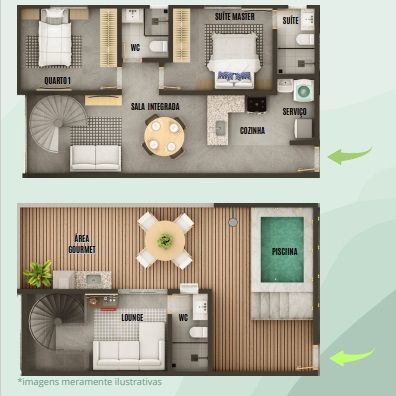 Cobertura com 2 dormitórios à venda, 64 m² por R$ 451.358,00 - Bessa - João Pessoa/PB