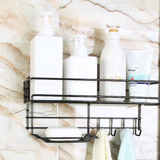 Title 7, Punch-free bathroom and storage rack. Maximize ...