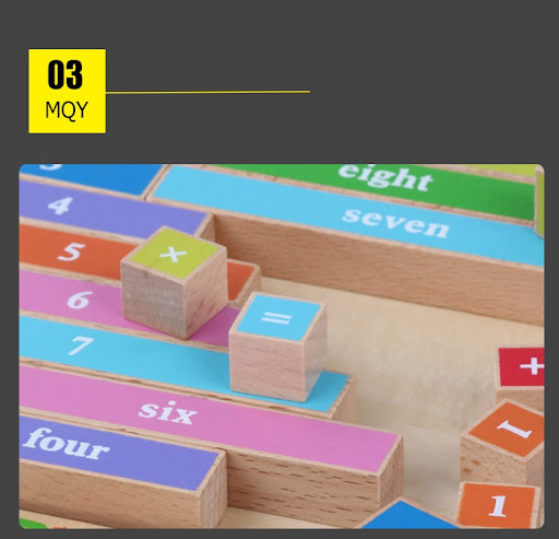 Title 7, Childrens Color Decimal Sticks Game Wooden Mon...