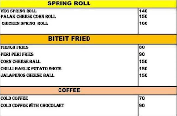 Munchey Momo menu 