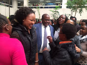 CEO Brian Molefe receives a roaring welcome from Eskom employees as he reported for work on Monday. Picture Credit: Neo Goba