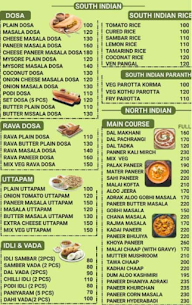 Shree Annapurana Family Restaurant menu 1