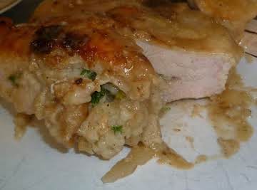 Norma's Apple Stuffing Pork Chops