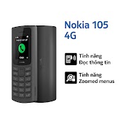 [Mã Elbau5 Giảm 4% Đơn 500K] Điện Thoại Nokia 105 4G - Hàng Chính Hãng