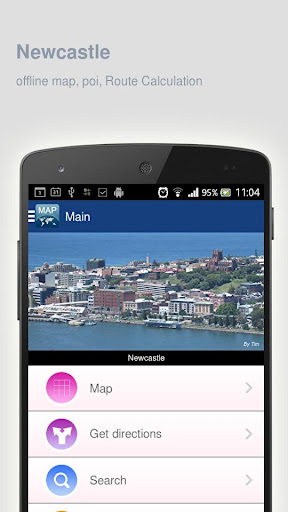 Newcastle Map offline