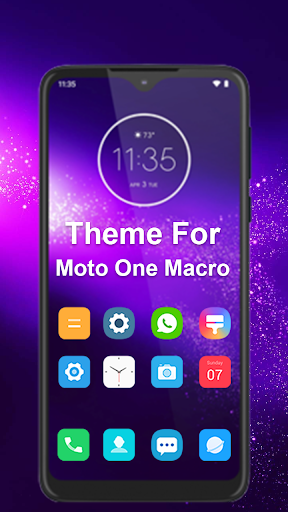 launcher theme for Motorola Moto One Macro pro