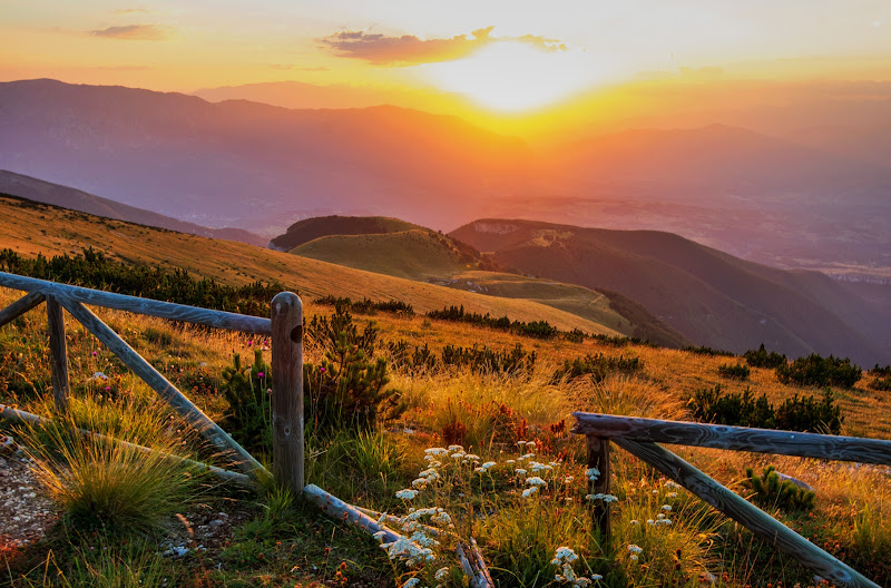 Tramonto sulla Majella di fernando rugge