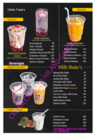 Creamchills @ Highland Gardens menu 1