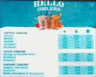 Costa Coffee menu 2