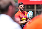 Damian de Allende of the Springboks take part during a training session ahead of South Africa's Rugby Championship blockbuster clash against New Zealand at Loftus Versfeld Stadium in Pretoria on Saturday October 6 2018.