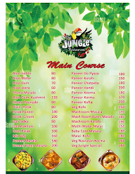 The Jungle Restaurant menu 2