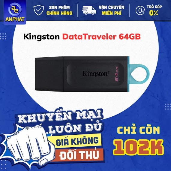 Usb Kingston 32Gb / 64Gb / 128Gb Datatraveler Exodia / Usb 3.2 - Bảo Hành 5 Năm
