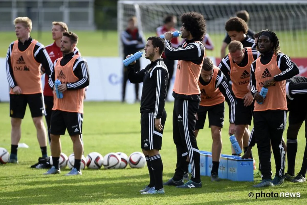 Trois joueurs absents lors du premier entraînement des Diables Rouges ce mardi