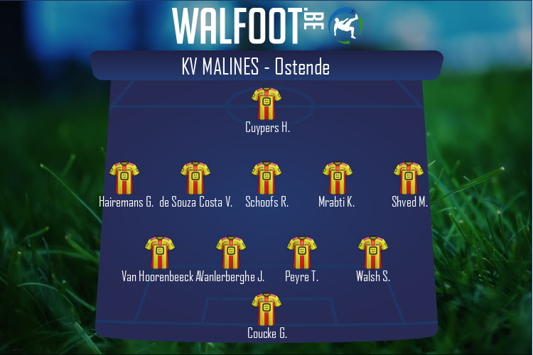 Composition KV Malines | KV Malines - Ostende (12/02/2022)