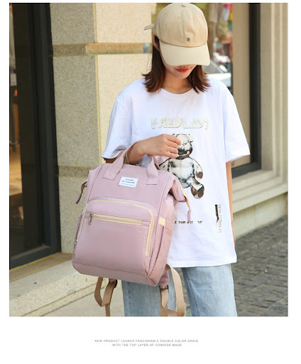 Title 7, Trendy Womens Printed Soft Leather Backpack fo...