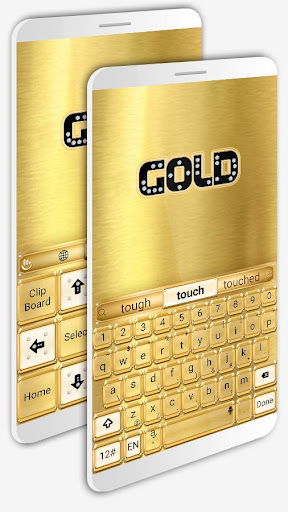 Shiny Gold Keyboard