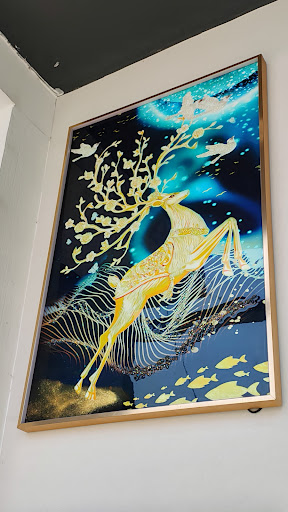 Crystal wall painting