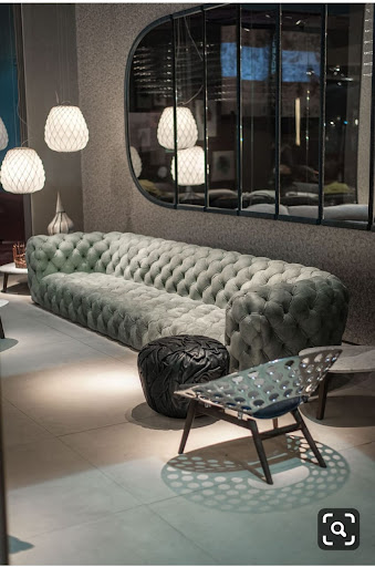 Chester field sofa customized and metal chair