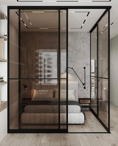 Aluminium slim partition