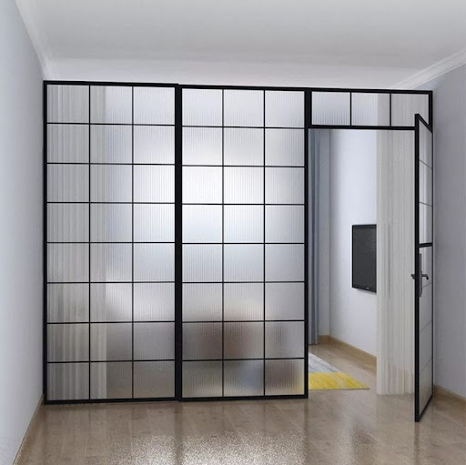 Aluminium slim partition