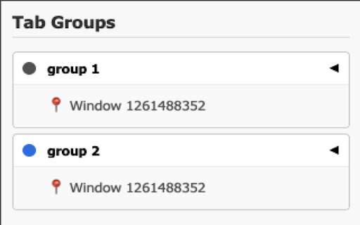 Tab Groups & Windows List