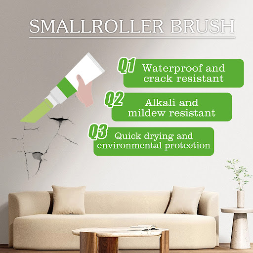 Title 8, White Small Roller Brush for Graffiti Repair Wa...