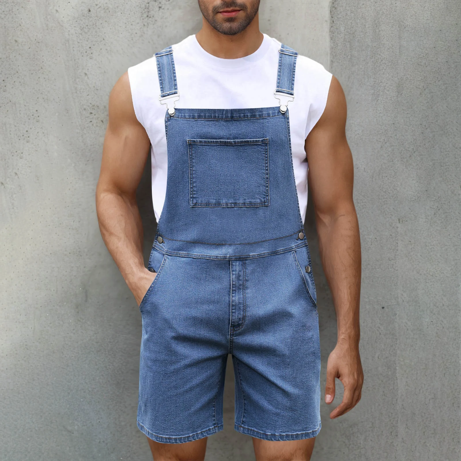 Title 10, Pantaloncini di jeans di lusso leggeri da uomo ...