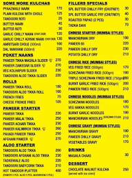 Hot Tandoor Kulcha House menu 1