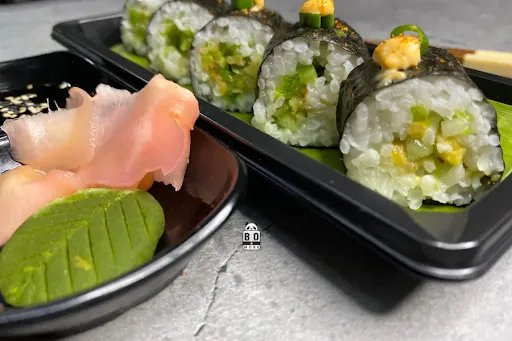 Avocado Cucumber Sushi Roll