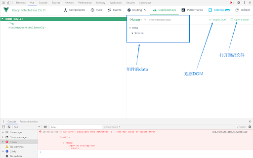 Enhanced Vue.js devtools