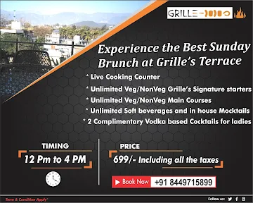 Grille Restaurant menu 