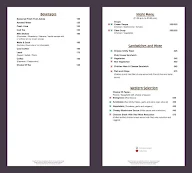 Promenade, Park Plaza menu 2